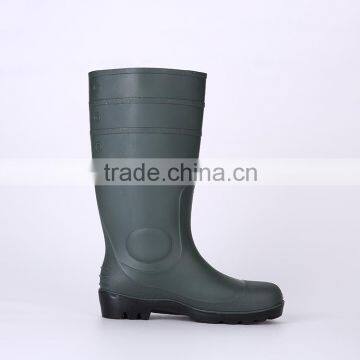 Cheap Simple Style Safety PVC Rain Shoes With Steel Toe, Industrial Safety Boots photo-5