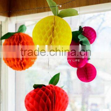 event decorative berry fruit honeycomb tissue paper tassel garland decorative berry garlands