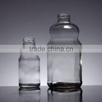 250ml gourd-shape juice beverage glass bottle, milk drinks glass bottle