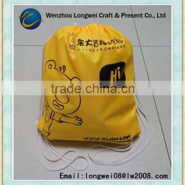 drawstring shopping bag/polyester shopping bag/reusable grocery backpack shopping bag
