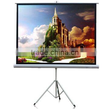 Floor Stand Tripod Portable White Screen for Projector