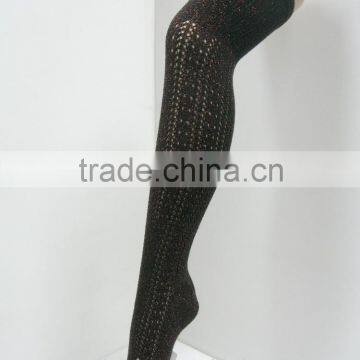 Lurex lace boot socks