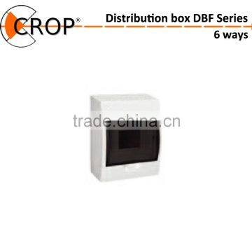 Low voltage flush mounting 6 ways distribution box DBF series IP40