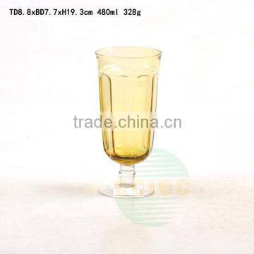 Hot-selling Unique Glass Goblet With Different Colors
