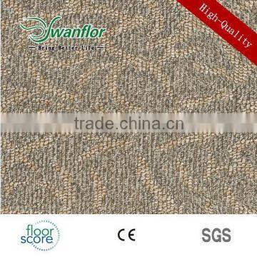 4.0/5.0mm loose lay pvc vinyl carpet tile planks gule down exhibotion usage