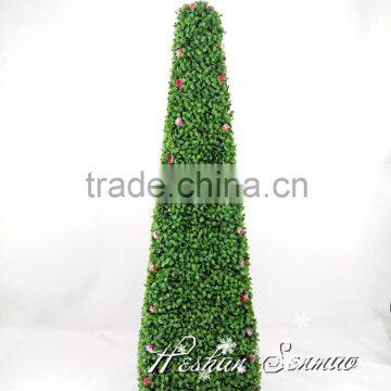 high simulation real touch artificial plastic fake topiary tree with cheap price for garden ornamets