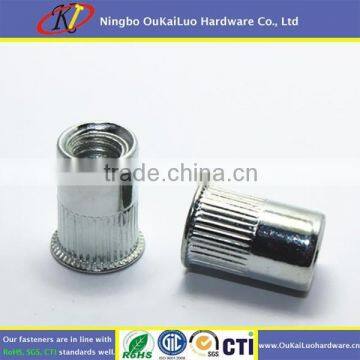 Thin Head Knurled Embedded Nut