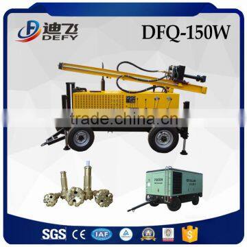 150m Dfq-150W China New Best Truck Mounted Used Bore Water Well Drillig Machine Price with Air Compressor