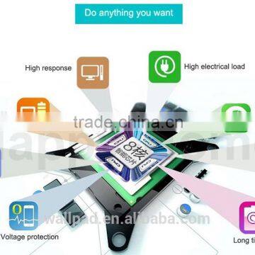 Hot Sales Wallpad Luxury White LED Indicator Waterproof Crystal Glass 110~250V German EU Standard Wall Socket Switch Quality Choice