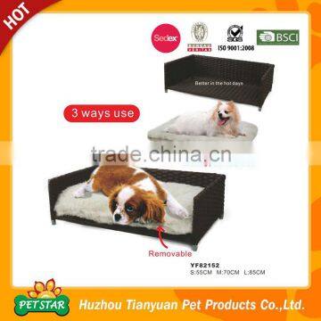 Summer Use Rattan Dog Bed Outdoor