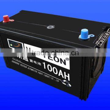 high quality car battery 12v100ah