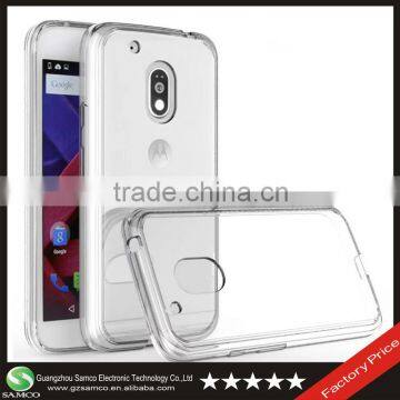 Samco Scratch Resistant For Motorola Moto G4 Transparent TPU Bumper Cover Case