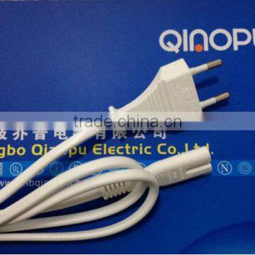 VDE Approval 2-prong eu ac Power Cord for Laptop photo-2