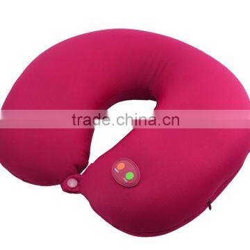 Battery Operated Vibrating Massage Pillow Travel Neck Use