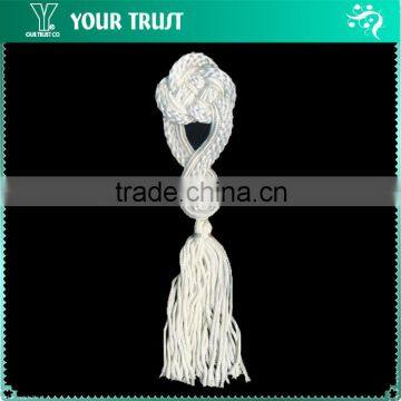 Height16 Centermeter All White Sew On 100% Nylon Chinese Knot Frog Buttons