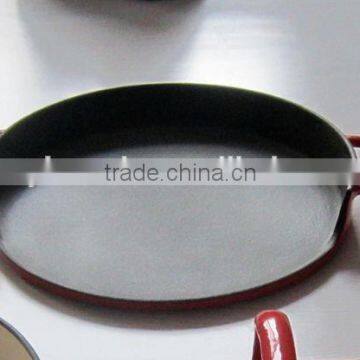 round cast iron flat griddle pan