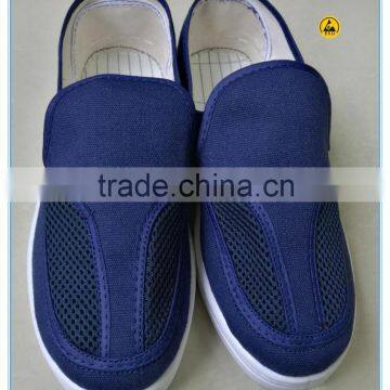 Good quality PVC outsole blue color canvas ESD shoes