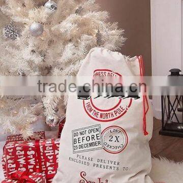 stock Christmas gift custom santa sacks with drawstring                        
                                                Quality Choice