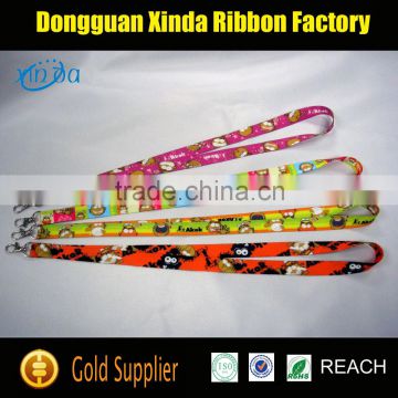 Factory Supply Colorful Polyester Custom Sublimation lanyard