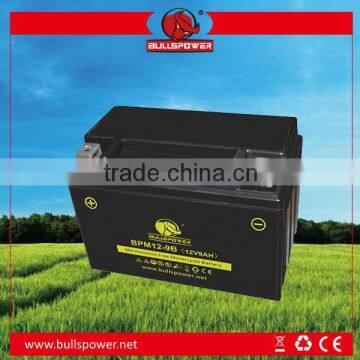 BPM12-9B 12v mf motorcycle battery high power motorcycle battery