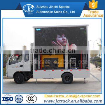 Economic Product Foton LHD mobile advertising stage truck wholesale