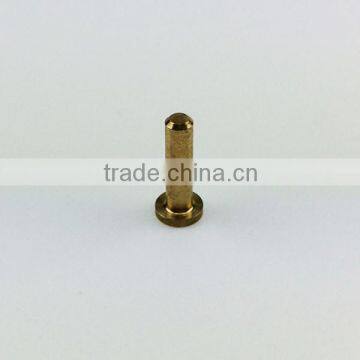 automatic lathe turned solid brass pin