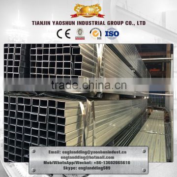 30*30mm ERW square galvanized tube 0.5-4mm/ 2.0mm