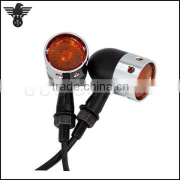 Vintage Chrome Bezel LED Turn Signal for Honda Custom Motorcycle