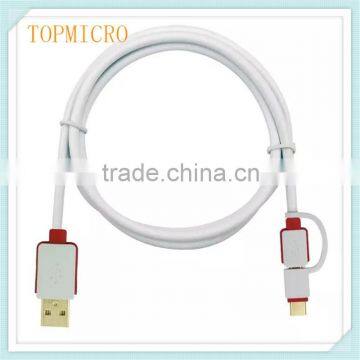 2016 Wholesale 2in1 Type C and Android Fast Charging Mobile Phone Usb Cable photo-3
