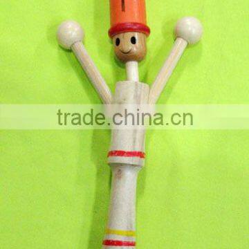 New Wooden Toy Wood Puppet Handwork Doll photo-4