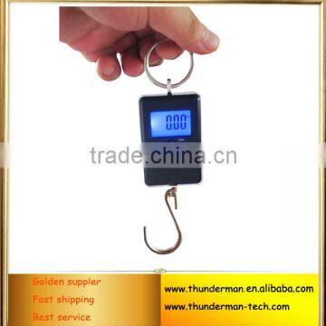 40kg Mini Digital Portable Weighing Luggage Scale with Blue led backlight