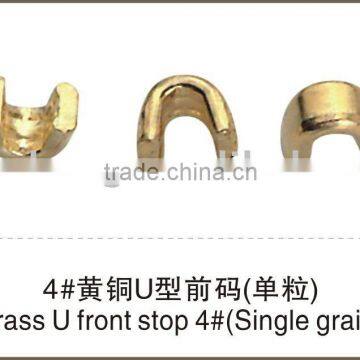 Brass U top stopper NO.4 garment accessories zipper