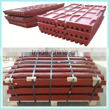 Jaw crusher toothed plate
