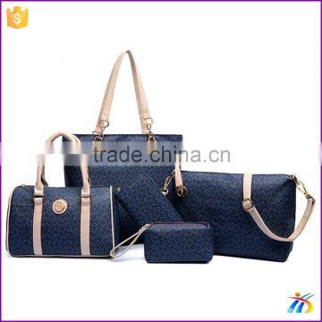 2015 hot selling 5pcs bag women set handbag branded ladies hand bags