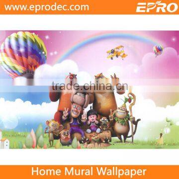 Novelty animal cartoon wallpaper for wholesales