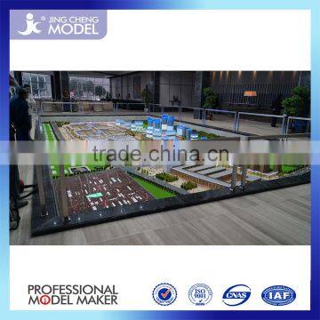 Customized acrylic scale architecture building model for industrial planning project