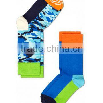 Custom Wholesale Elite Kids' Teenage Boys' Girls' Camouflage Combed Cotton Army Socks