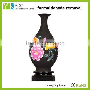 Wholesale latest beautiful decorative resin flower vase handmade designs