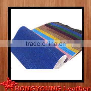 Lizard grain pvc synthetic leather with competitive price for making leather bag manufacturer