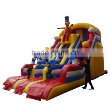 2015 hot commercial clown giant inflatable slide for sale