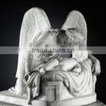 Angel whisper ancient stone statue DSF-CD001