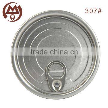 83mm 307# round pull ring can lid aluminum easy open end