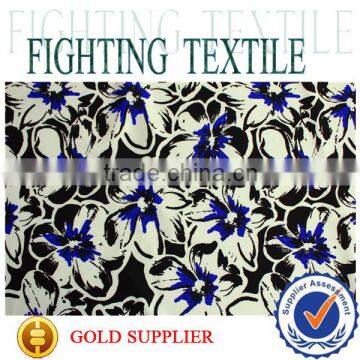 new design 75d high twist print chiffon fabric