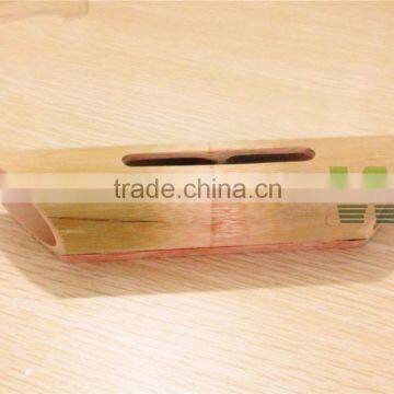 Bamboo tube sound box for iphone mobile sound box