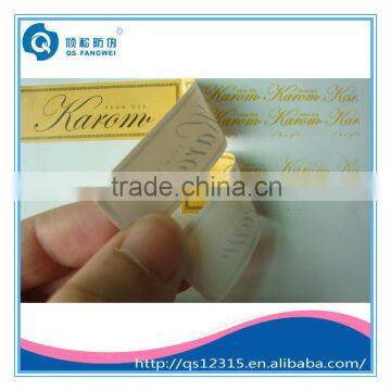 destructible vinyl labels