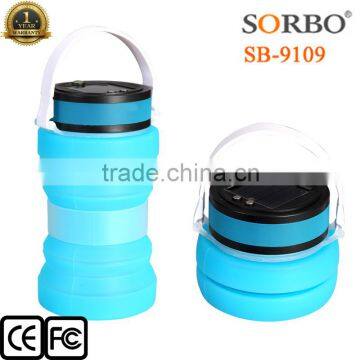 Patented Product Folding Solar Lantern / Colorful Silicone Lampion Lantern