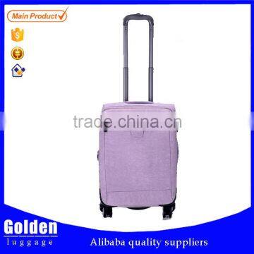 China luggage supplier purple portable luggage bag cheap classical luggage