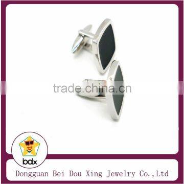 New Chisel Stainless Steel With Black Inset Cuff Links photo-2