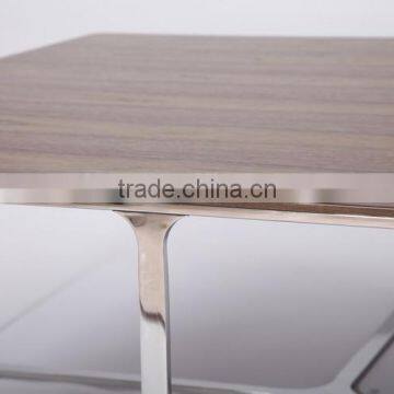 2016 easy design hot sale cocktail accent table wood top