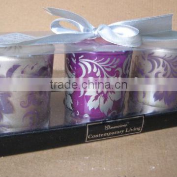 colourful scented glass jar candles christmas gift set